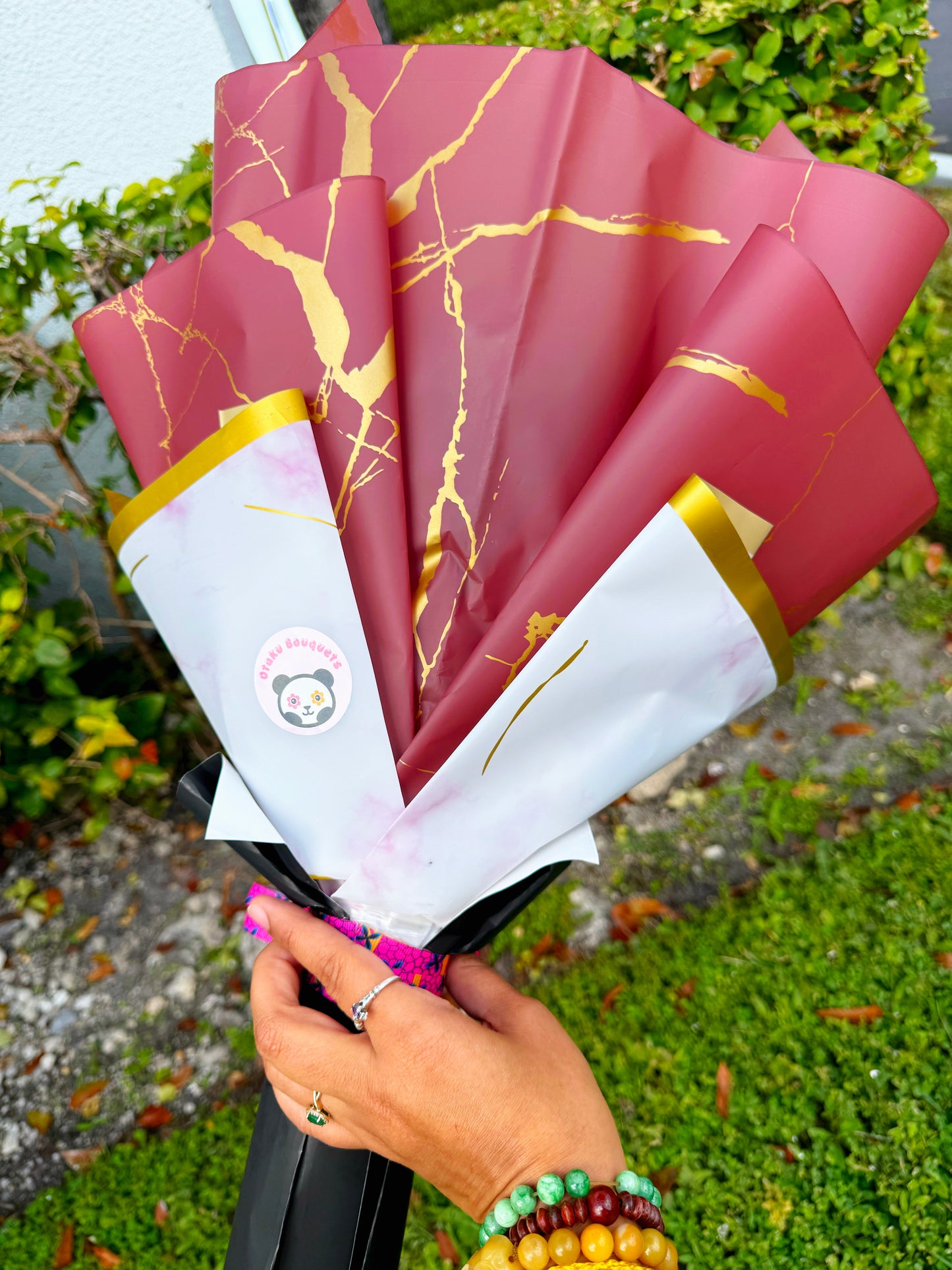 Eyes and Moons Crochet Flower Anime Plush Bouquet