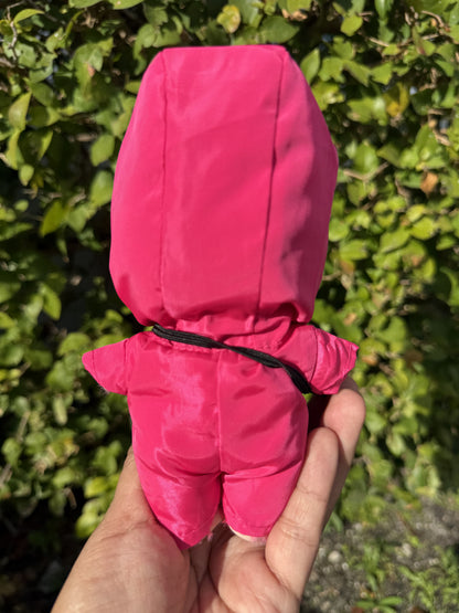 Squid Games Pink Overalls Doll Anime Costume Cosplay Clothes 17cm