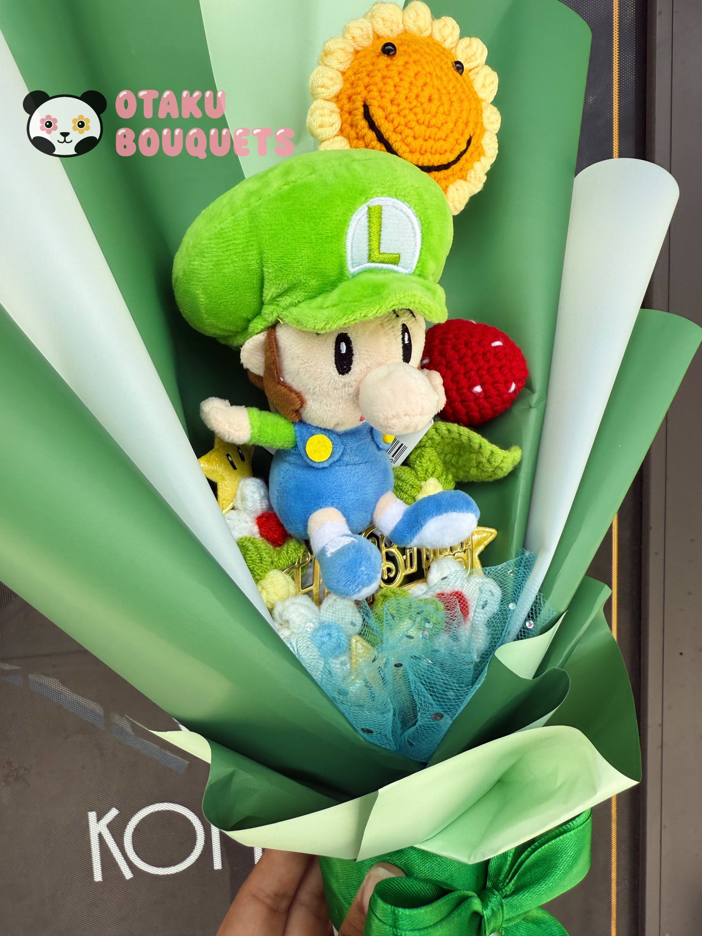 Luigi Custom Nintendo Green Bouquet for Hannah