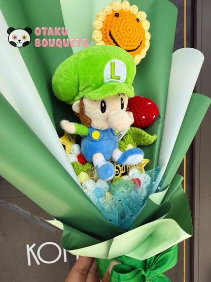 Luigi Custom Nintendo Green Bouquet for Hannah