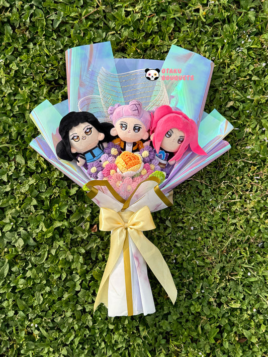 K pop Demon Slayers Huntrix Plushie Bouquet