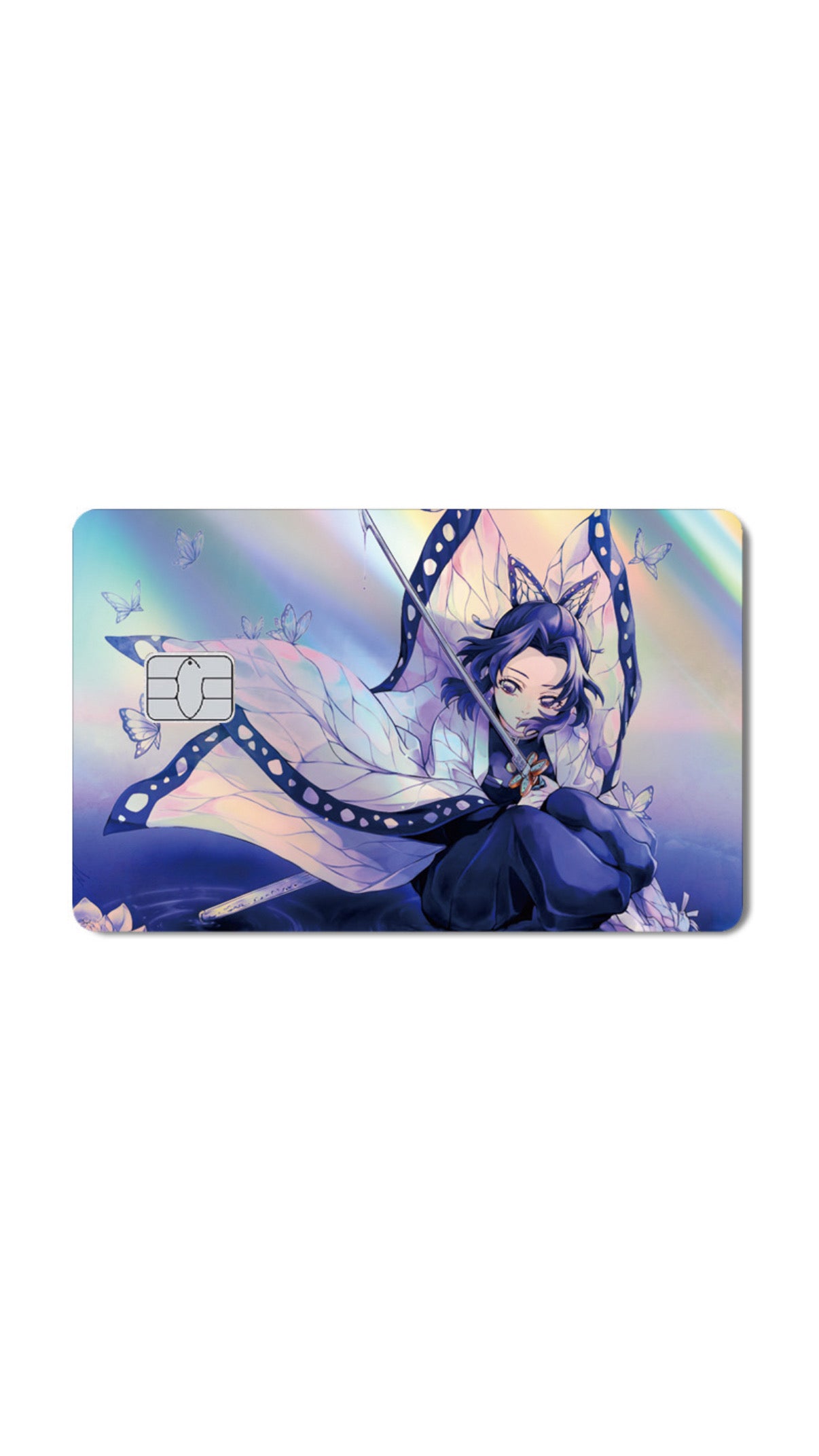 “Shino boo” Demon “Slayerz” holographic Anime Credit Card Sticker