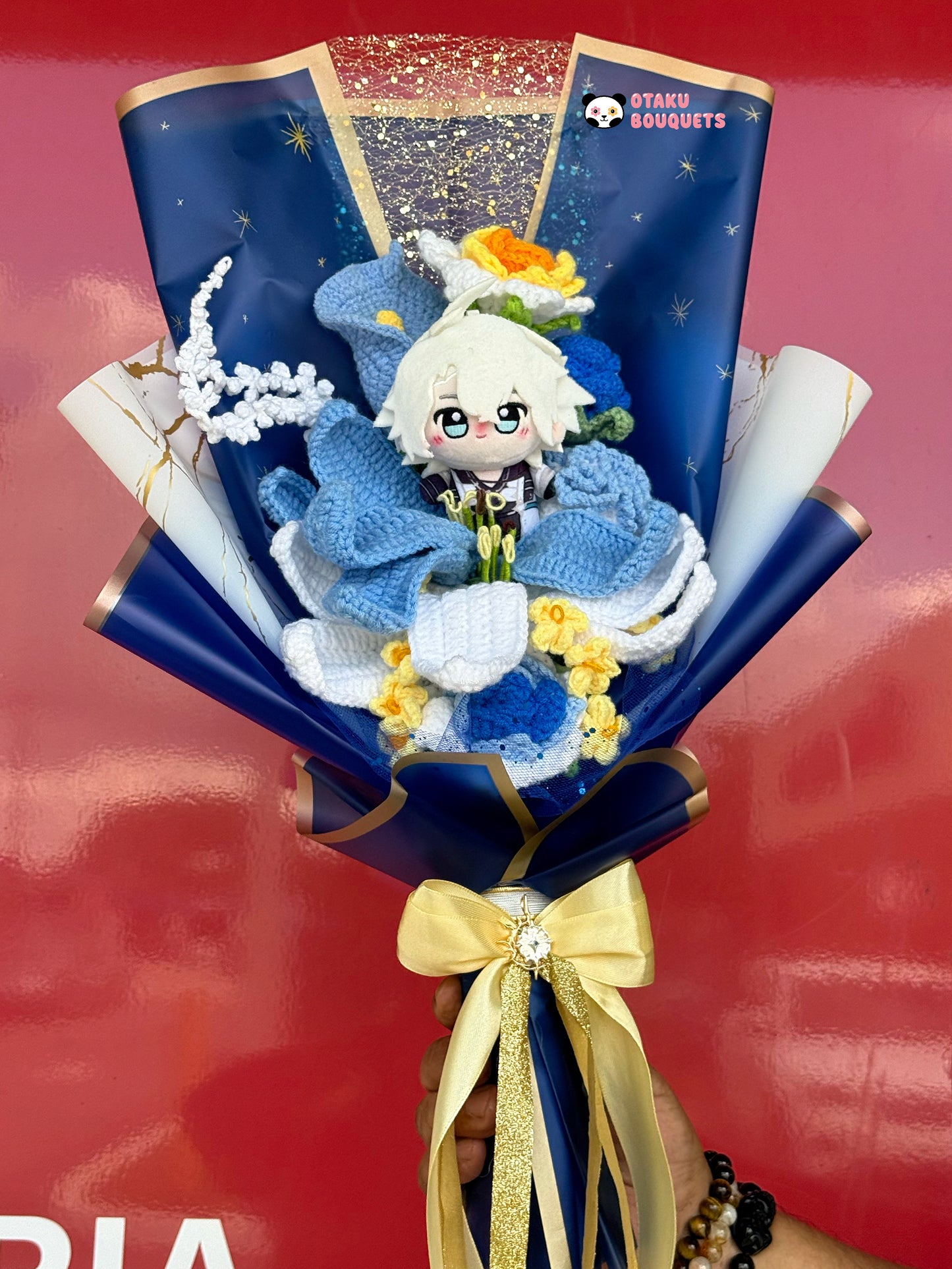 Honkai Star Rail Phainon Plushie Crochet Bouquet