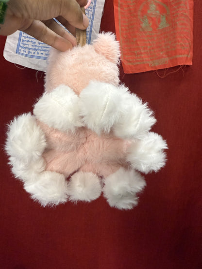 Pink Custom Nine-tailed Handmade Fluffy Labubu