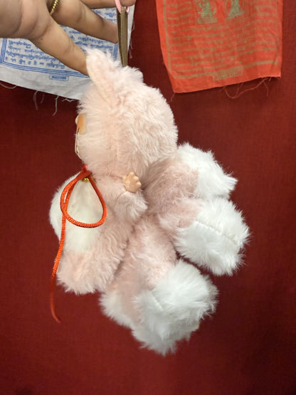 Pink Custom Nine-tailed Handmade Fluffy Labubu