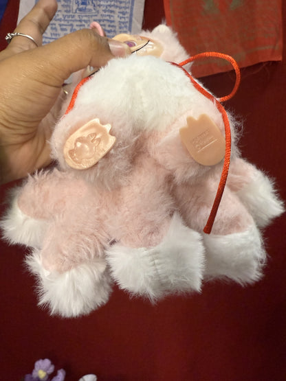 Pink Custom Nine-tailed Handmade Fluffy Labubu