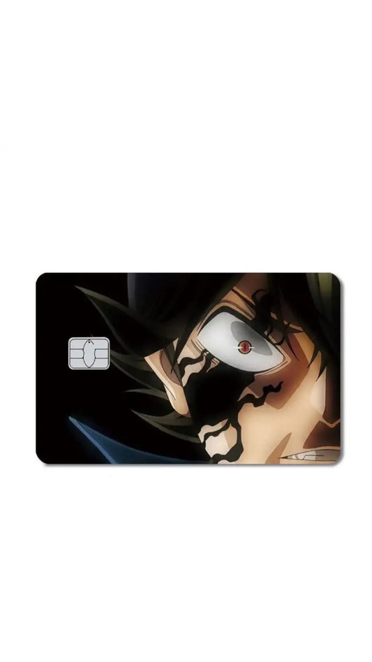 Asta Demon Black Bulls Black Clover Anime Credit Card Sticker