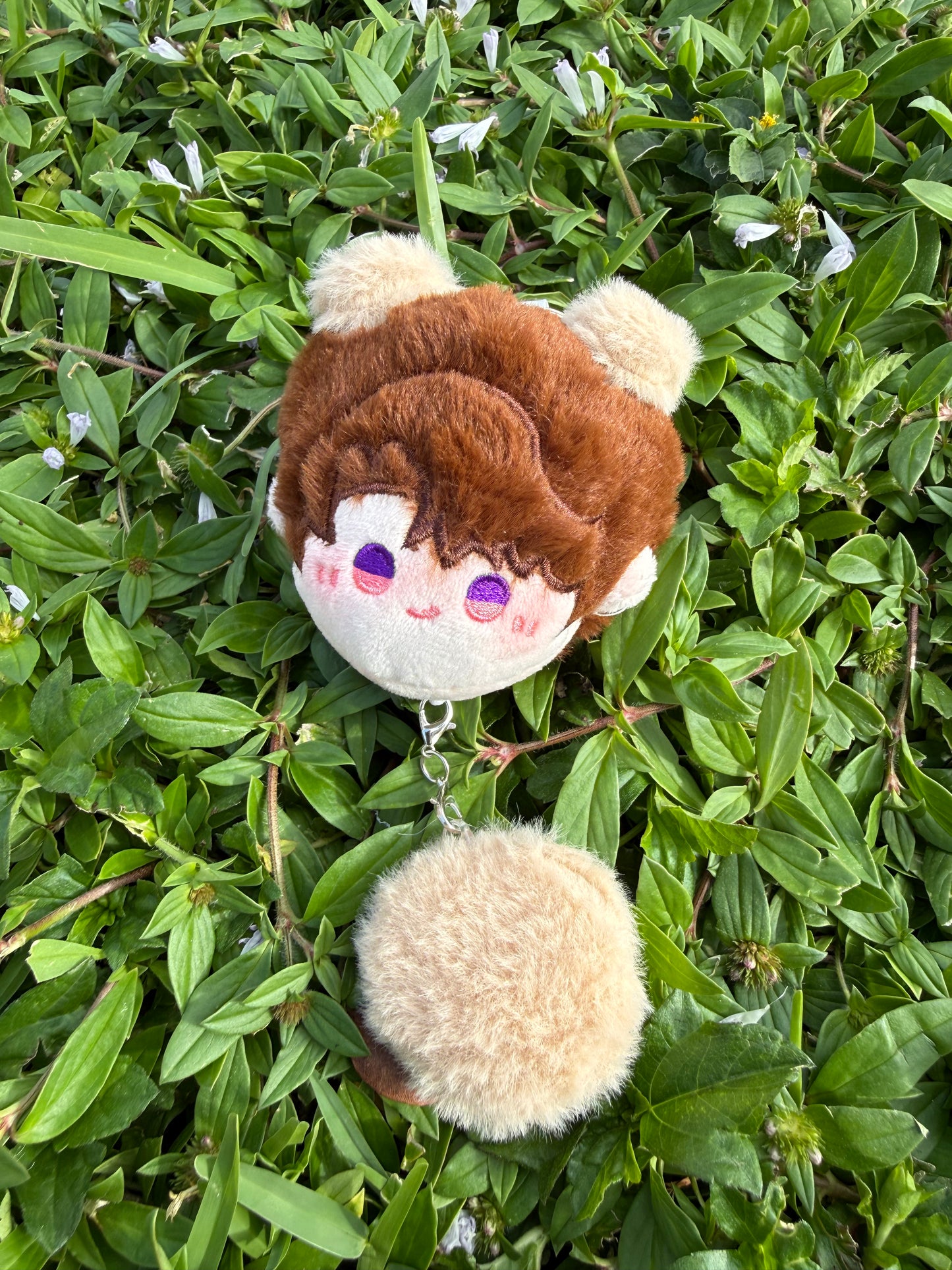 LAD Face Cat Keychain Plush