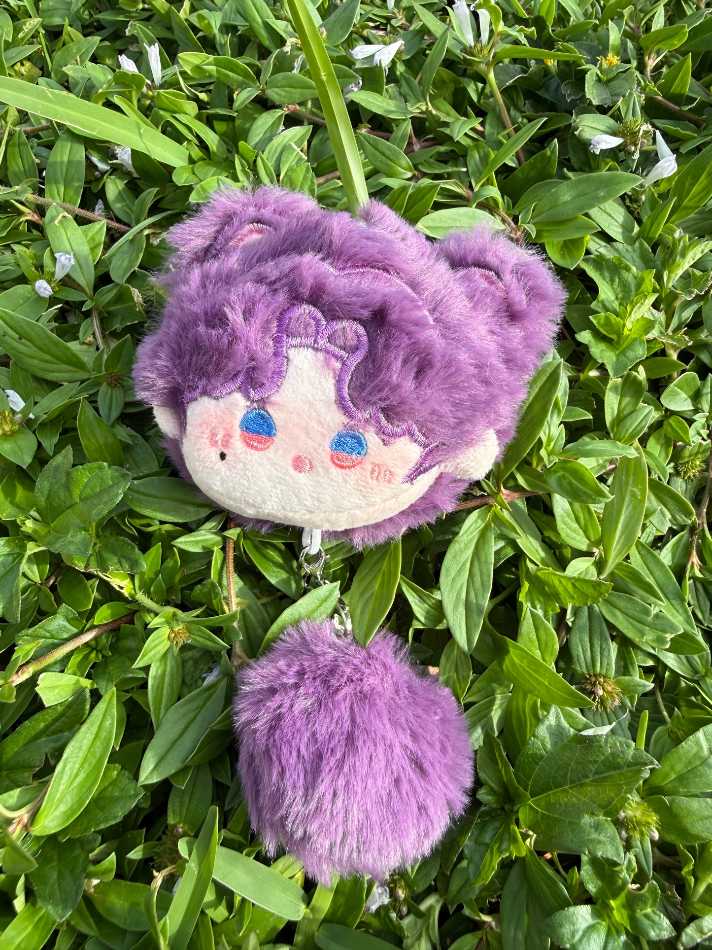 LAD Face Cat Keychain Plush