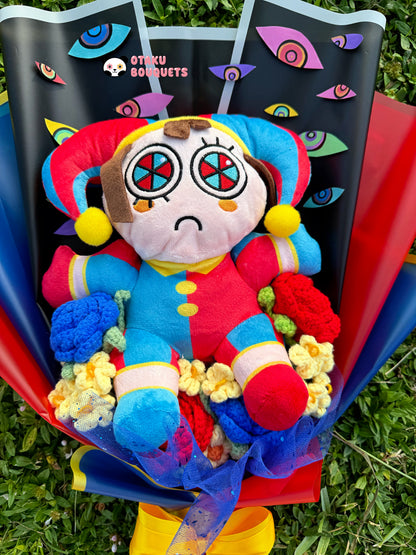 Pomi Circus Plushie Crochet Flower Bouquet