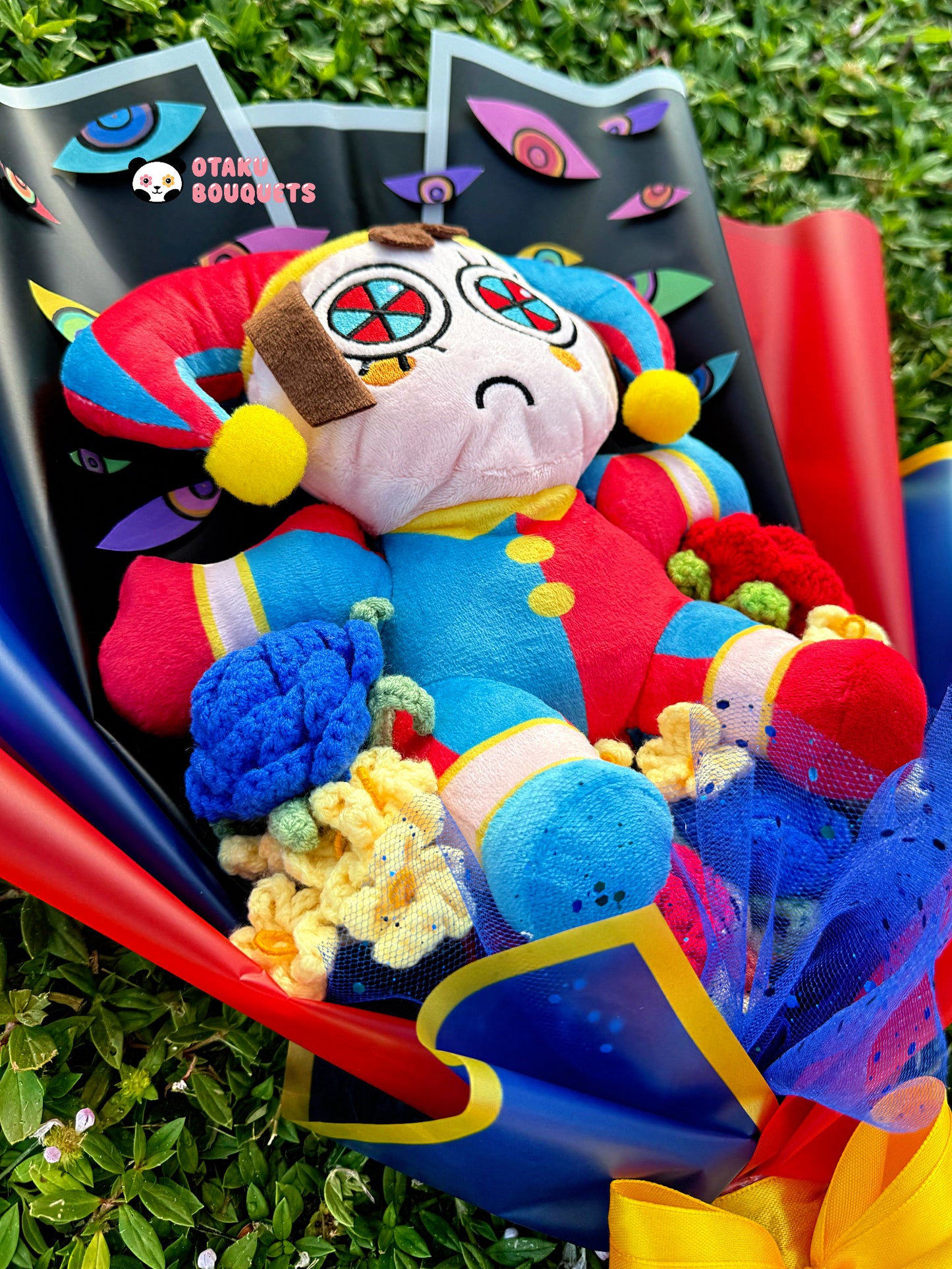 Pomi Circus Plushie Crochet Flower Bouquet