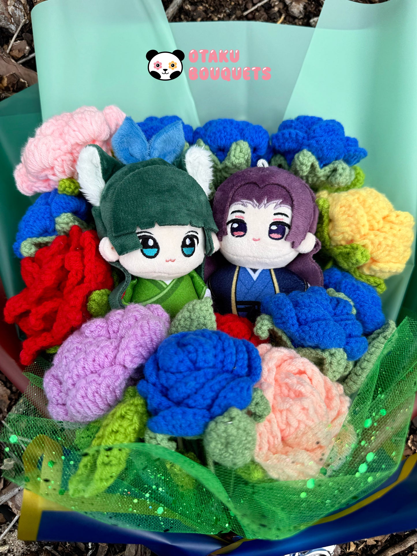 Apotecarie Anime Plushie Crochet Flower Bouquet