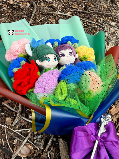 Apotecarie Anime Plushie Crochet Flower Bouquet