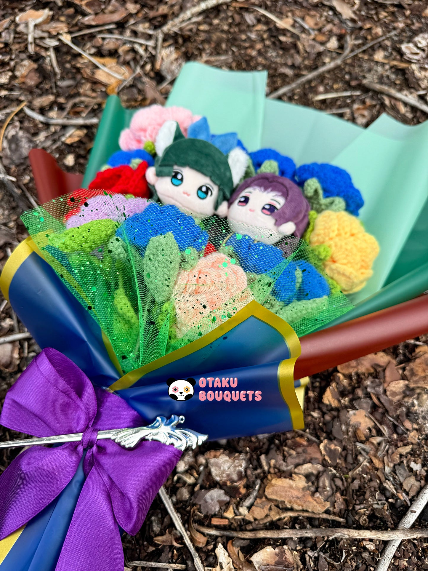 Apotecarie Anime Plushie Crochet Flower Bouquet