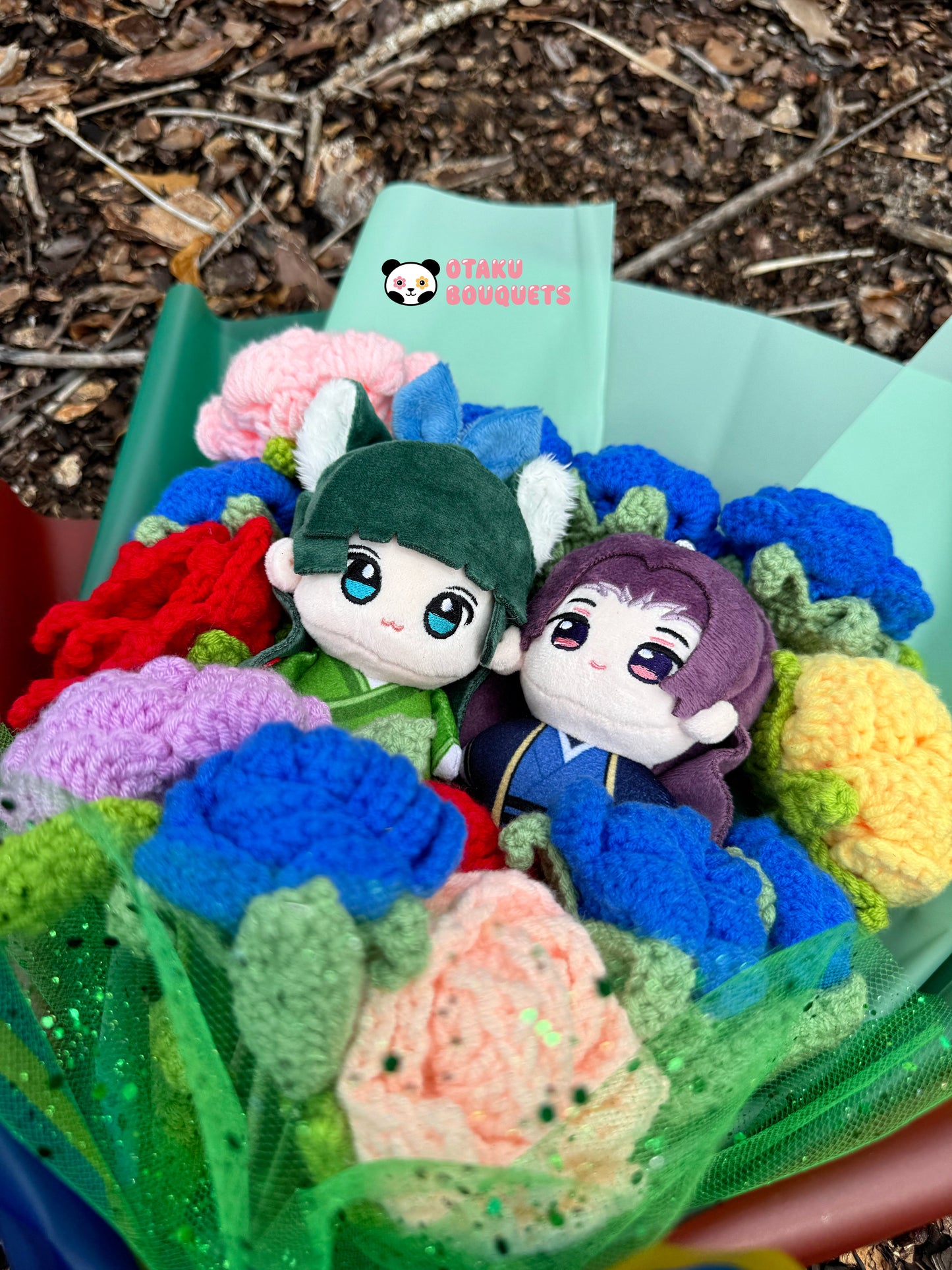 Apotecarie Anime Plushie Crochet Flower Bouquet