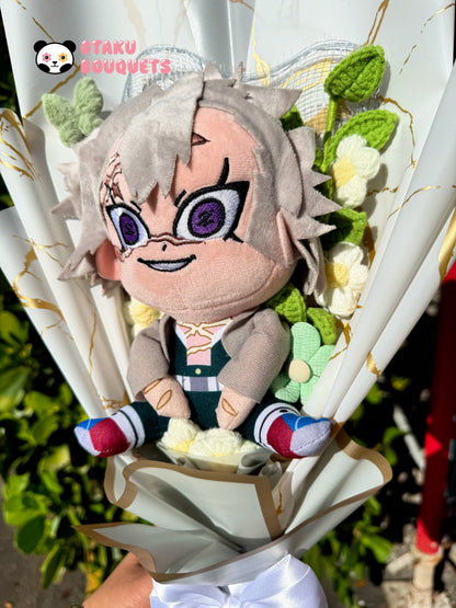 Air Bender Demon “Hunter” Plush Anime Crochet Flowers Bouquet