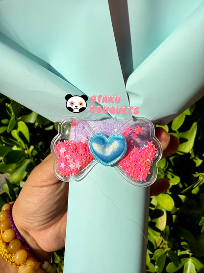 Pirate Doctor Kirbie Plushie Crochet Flower Bouquet