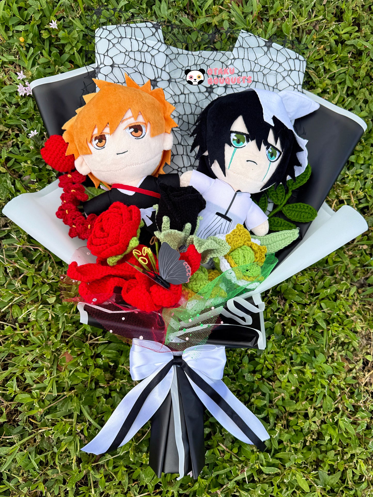Soul Collector X Hole in the Chest Dragon Anime Plushie Crochet Bouquet