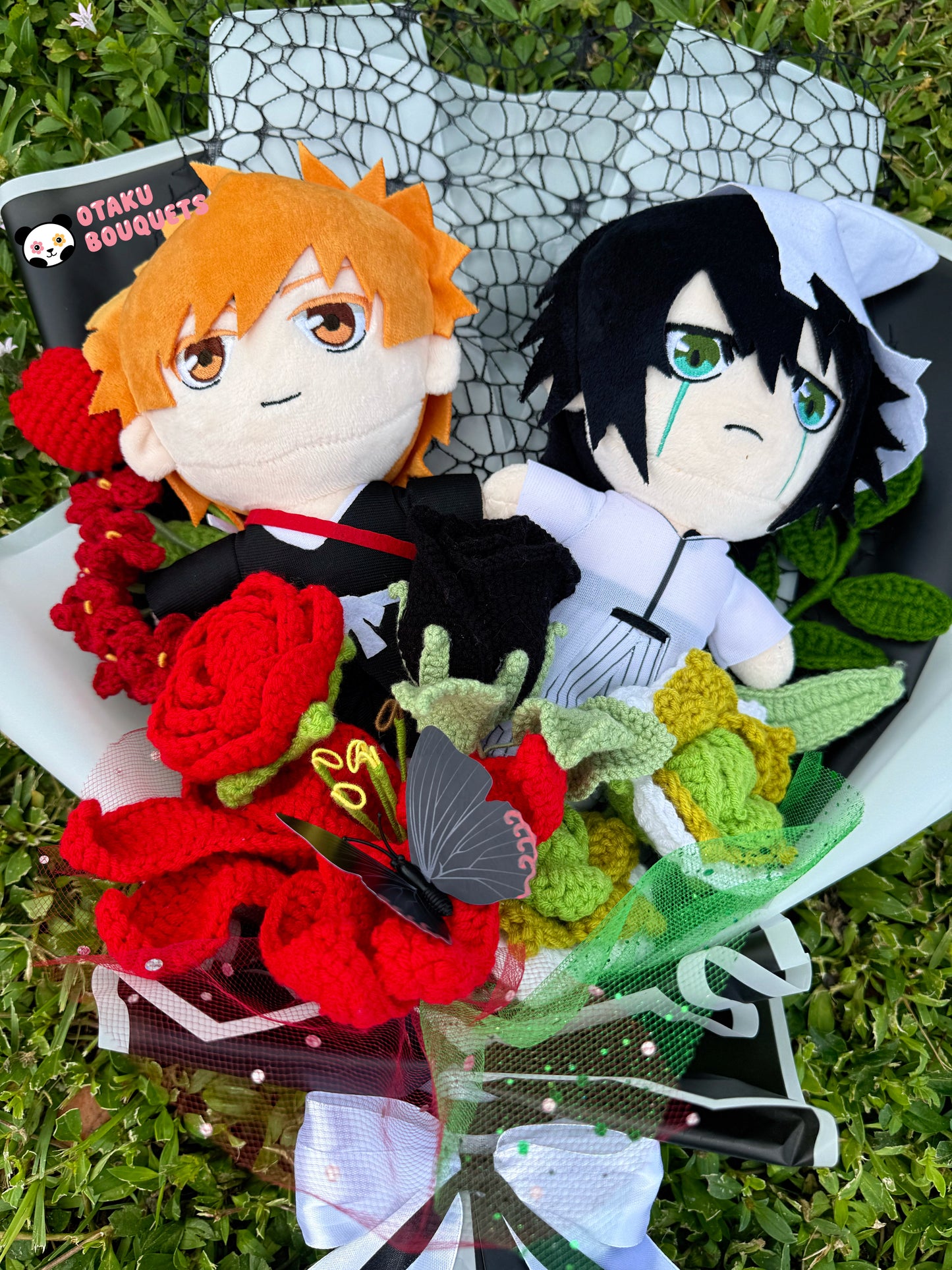 Soul Collector X Hole in the Chest Dragon Anime Plushie Crochet Bouquet