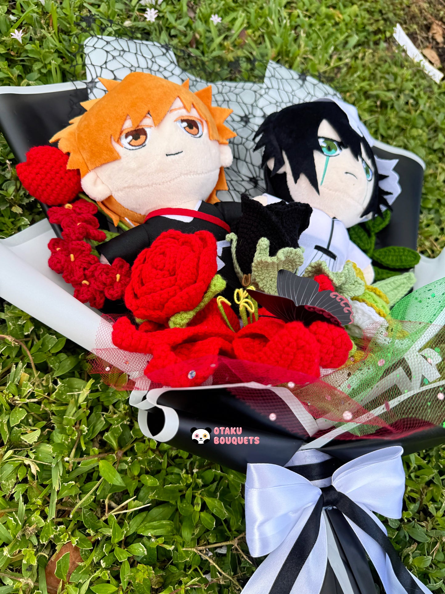 Soul Collector X Hole in the Chest Dragon Anime Plushie Crochet Bouquet