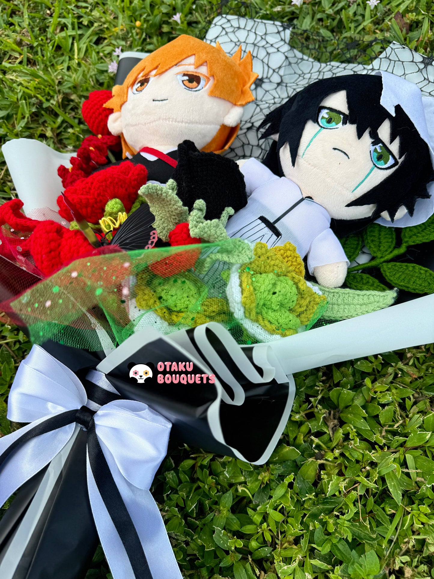 Soul Collector X Hole in the Chest Dragon Anime Plushie Crochet Bouquet
