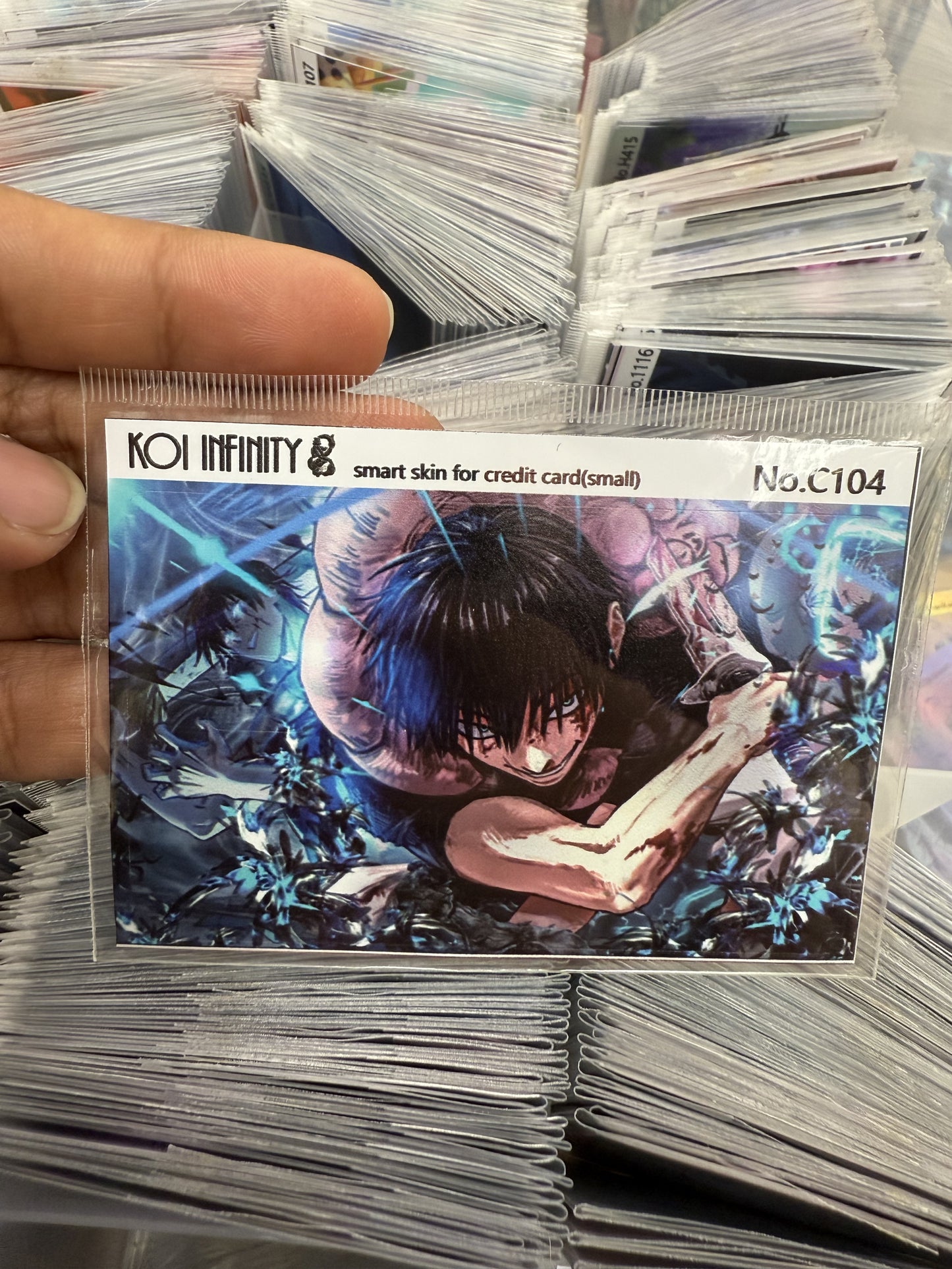Toji Jujitsu Kaisen JJK Anime Credit Card Sticker