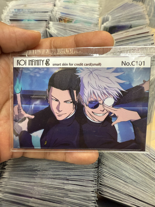 Gojo and Geto Jujitsu Kaisen JJK Anime Credit Card Sticker