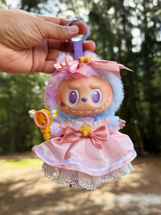 Sakura Card Captures Doll Labubu Anime Costume Cosplay Clothes 17cm