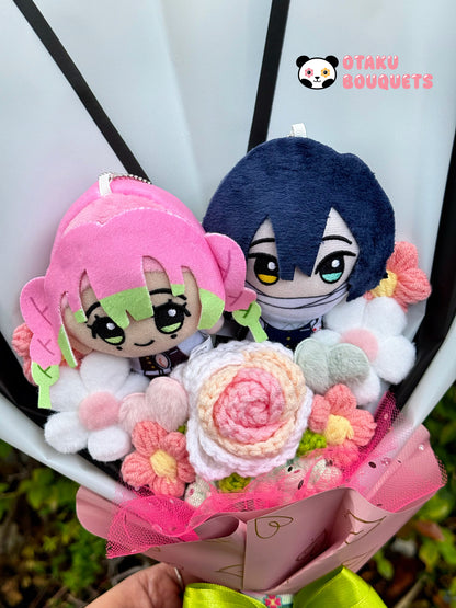 “Love and Snake Bender” Demon “Hunter” Plush Anime Crochet Flowers Bouquet