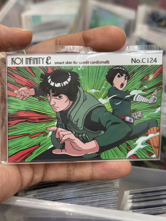 Rock Lee and Guy Naruto Anime Credit Card Sticker