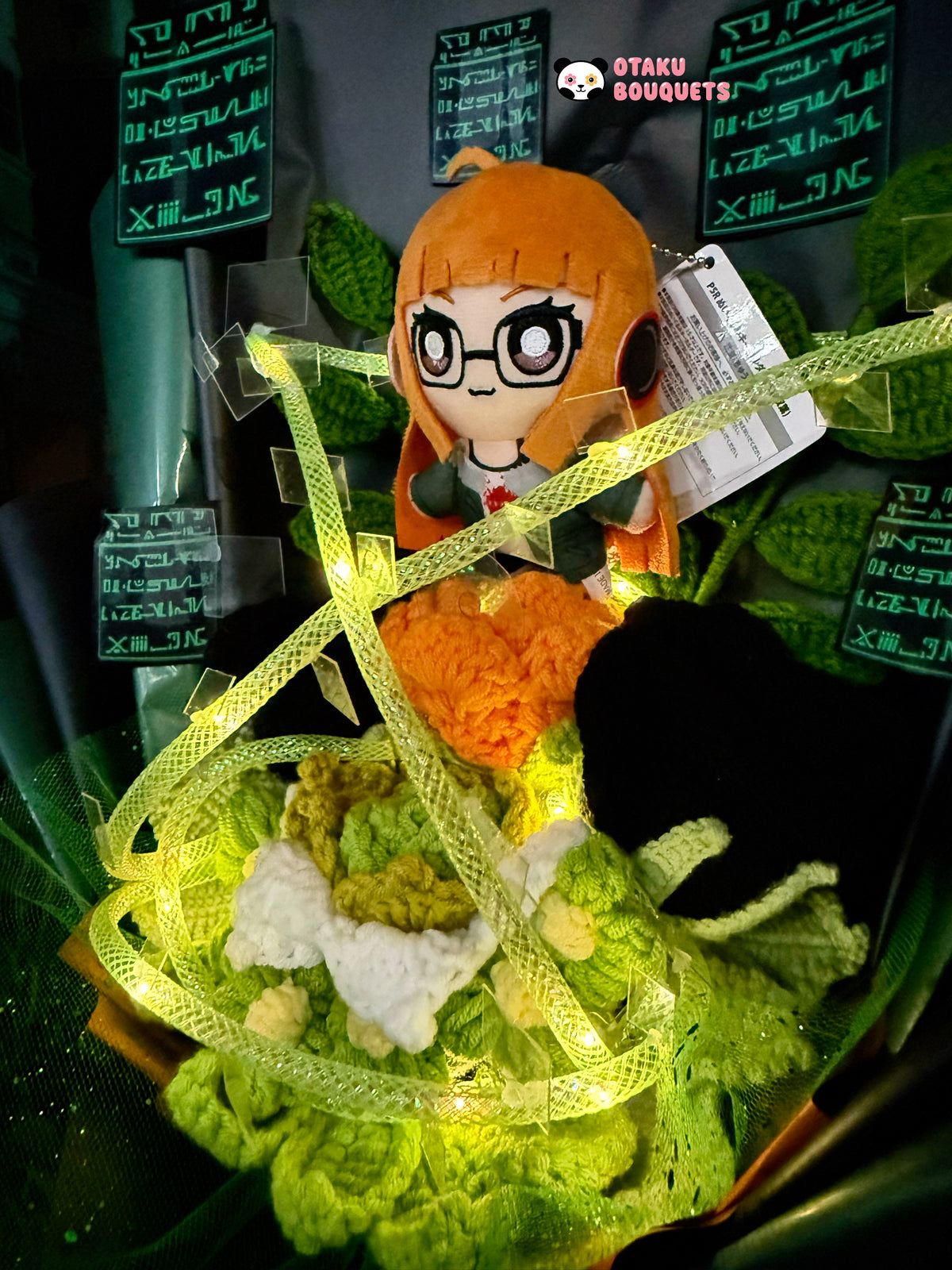Sakura Futava Person Five Plushie Crochet Flower Bouquet