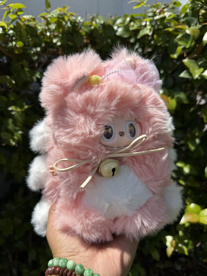 Fluffy Pink Custom Nine-tailed Handmade Labubu