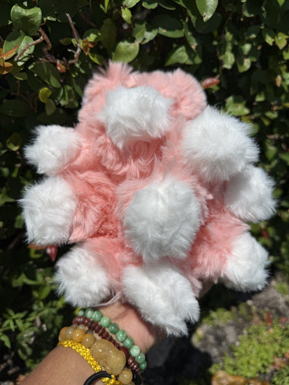 Fluffy Pink Custom Nine-tailed Handmade Labubu