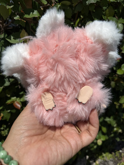 Fluffy Pink Custom Nine-tailed Handmade Labubu