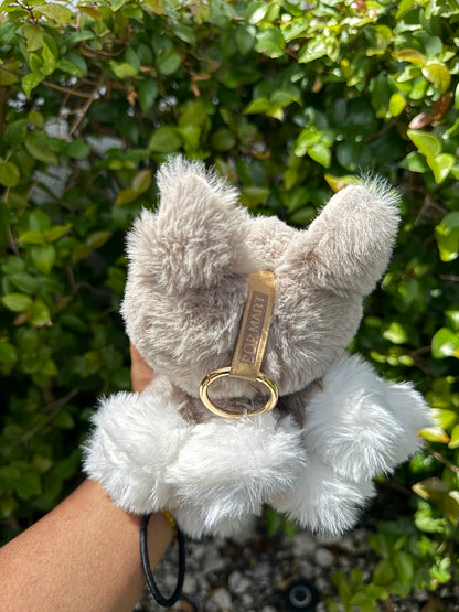 Gray Custom Nine-tailed Handmade Fluffy Labubu