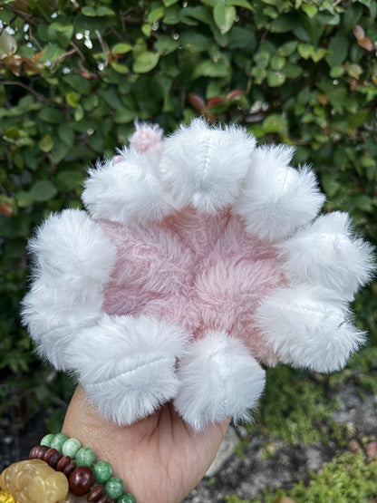 Pink Custom Nine-tailed Handmade Fluffy Labubu
