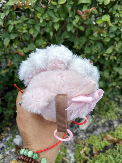 Pink Custom Nine-tailed Handmade Fluffy Labubu