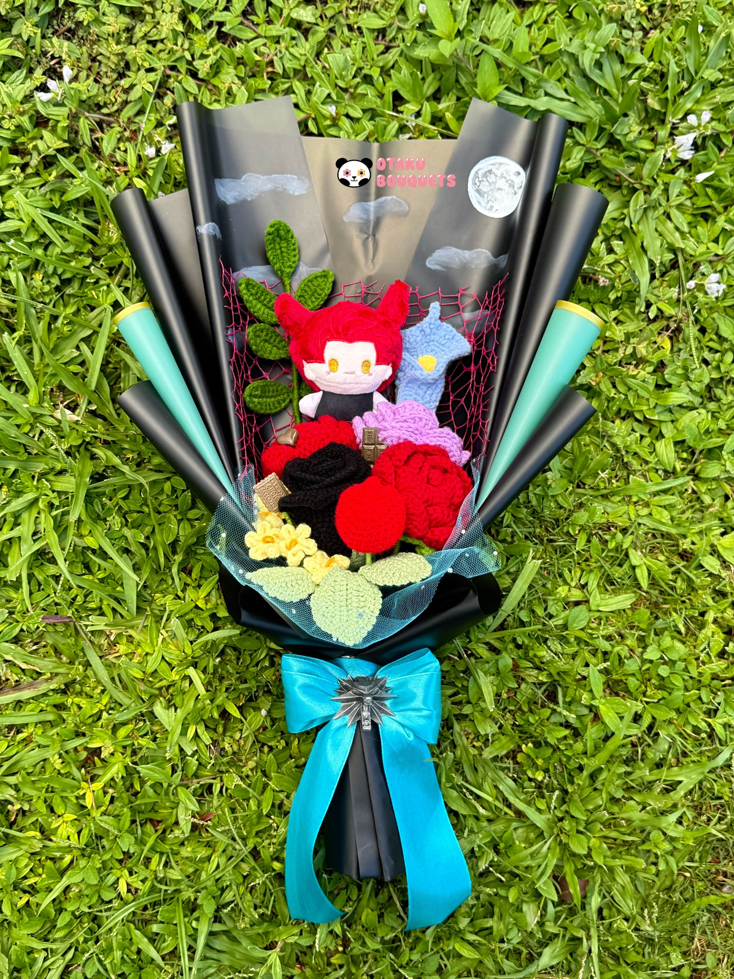 Valco Love and Deepspace LAD Plushie Crochet Flower Bouquet
