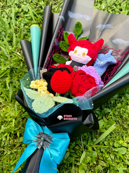 Valco Love and Deepspace LAD Plushie Crochet Flower Bouquet