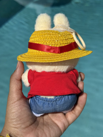 Luffy One Piece Doll Labubu Anime Costume Cosplay Clothes 17cm