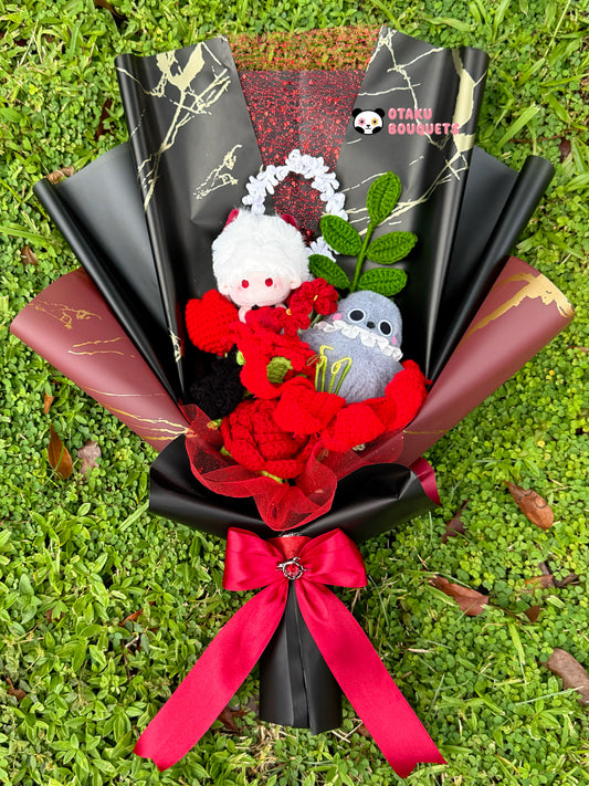 Sylus Love and Deepspace LAD Plushie Crochet Flower Bouquet