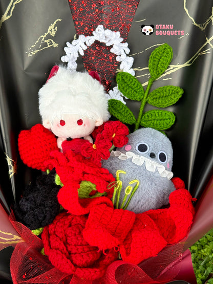 Sylus Love and Deepspace LAD Plushie Crochet Flower Bouquet