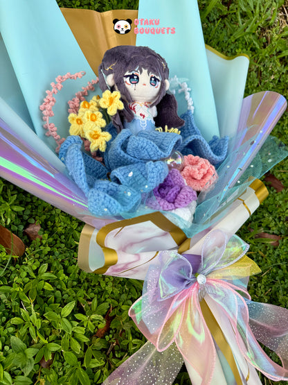 Mythic form Rafayel Love and Deepspace LAD Plushie Crochet Flower Bouquet