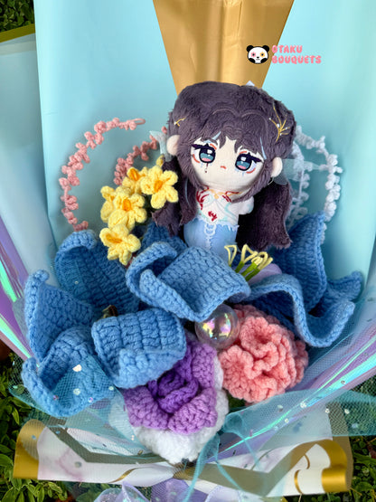 Mythic form Rafayel Love and Deepspace LAD Plushie Crochet Flower Bouquet