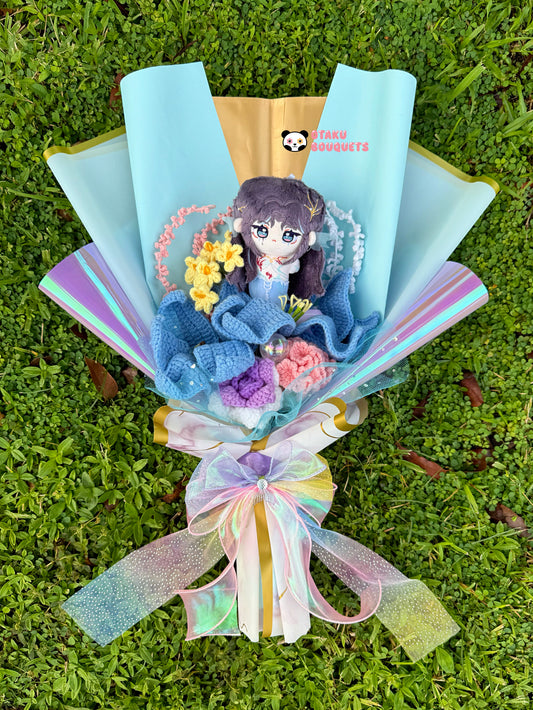 Mythic form Rafayel Love and Deepspace LAD Plushie Crochet Flower Bouquet