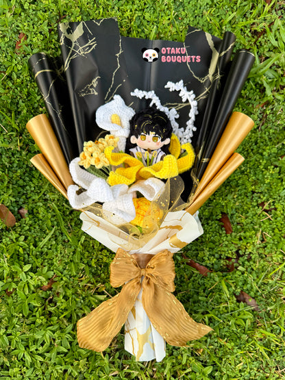 Mythic Zayne Love and Deepspace LAD Plushie Crochet Flower Bouquet