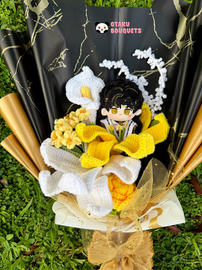 Mythic Zayne Love and Deepspace LAD Plushie Crochet Flower Bouquet