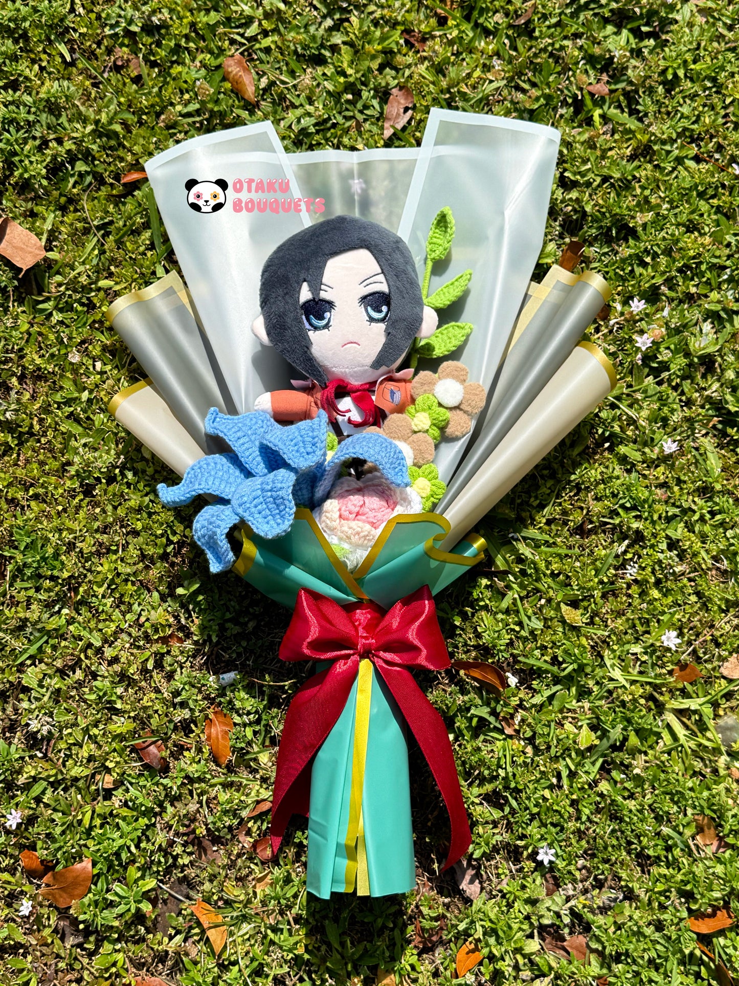 Oriental Red Scarf Girl Attack on “Giant” Custom Bouquet