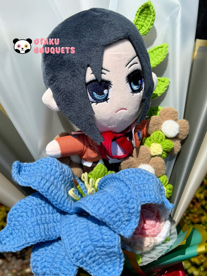 Oriental Red Scarf Girl Attack on “Giant” Custom Bouquet