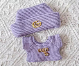 Gucci Designer Fashion Kawaii Cute Doll Labubu Outfit Clothes 17cm